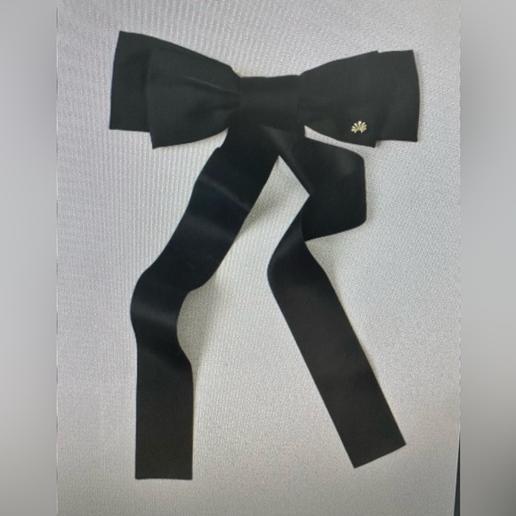 Lele Sadoughi Jane Bow Barret Black NWT - Picture 2 of 7